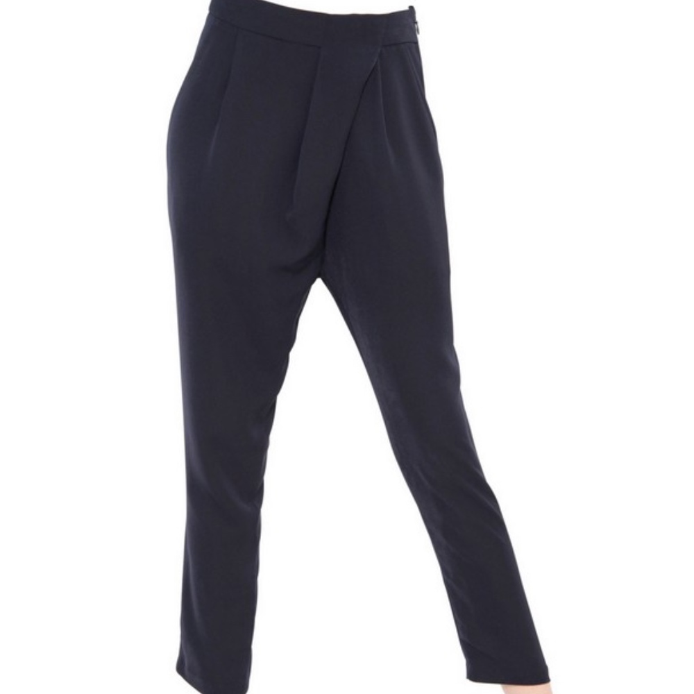 Soft Twill Trouser in Navy Blue
